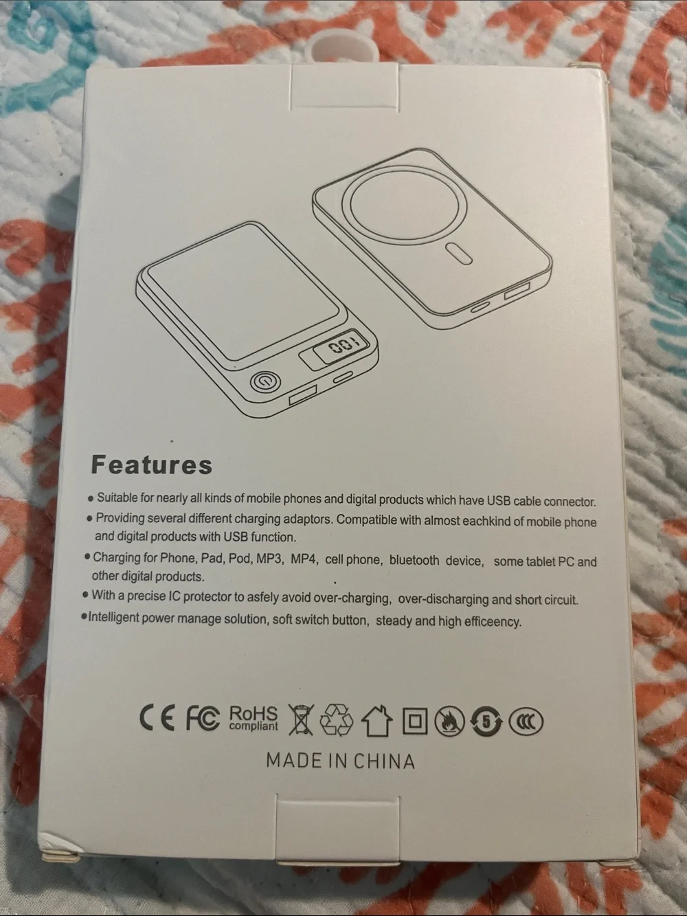 Magnetic Wireless Power Bank — Black